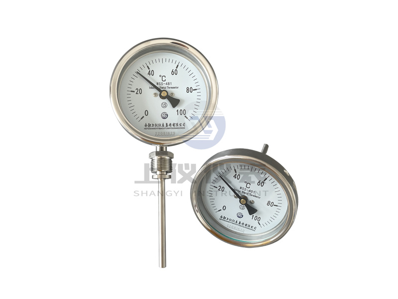轴向耐震双金属温度计
